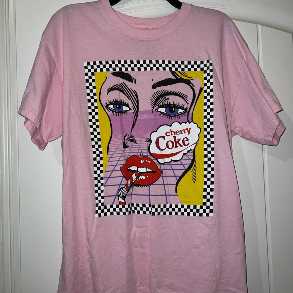 Pop art cherry Coke T-shirt
